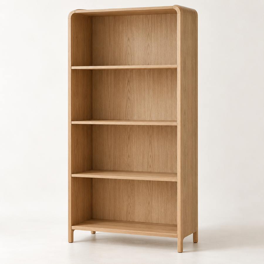 ARIA — Bibliothèque ouverte en bois clair — visuel de démonstration